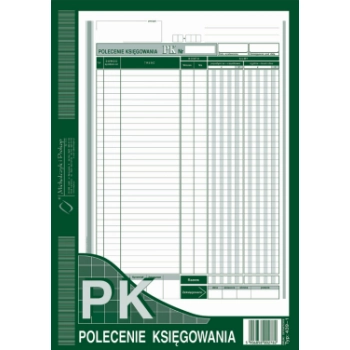 PK polecenie księgowania A4 439-1